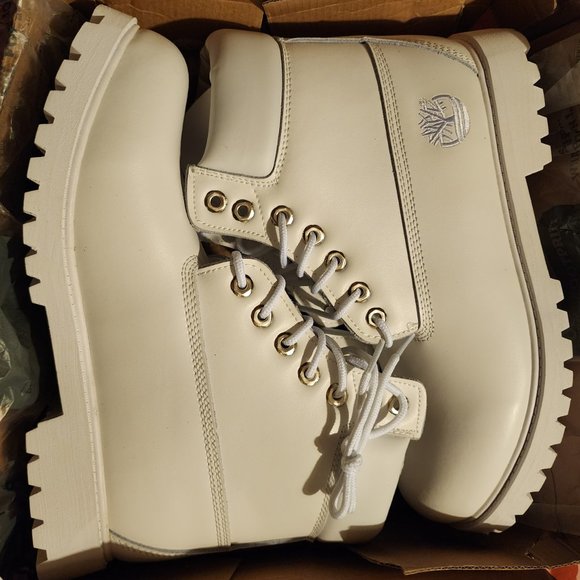 Men\'s Charm White Timberlands main image 5